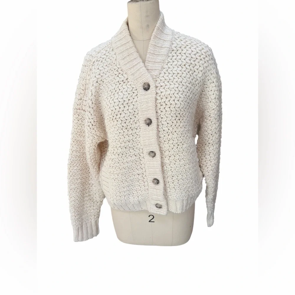 Madewell chunky bomber cardigan size medium‎